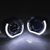 Комплект Маски S-50 для Bi-led лінз ДХО(DRL) хром 3.0 дюйми Silver White