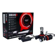 Автолампи міні LED лінзи H11 H8 H9  LE-07 DriveX 55Вт 9-32В 6000K