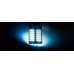 Світлодіодна лампа AllLight T10 24 діоди 4014 W2,1x9,5d 12 V ICE BLUE + обманка та драйвер