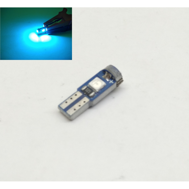 Автолампи LED T5 Ice Bluе W1.2W 3SMD 3030 12V Автолампи LED T5 Ice Bluе W1.2W 3SMD 3030 12V