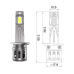Комплект світлодіодних ламп Qline SA H1 52W 6000K Qline (Small Active) 12V