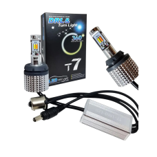 Денні ходові вогні LED ДХО поворот 60W PY21W 1156 BAU15S 1860 білий/жовтий 12V