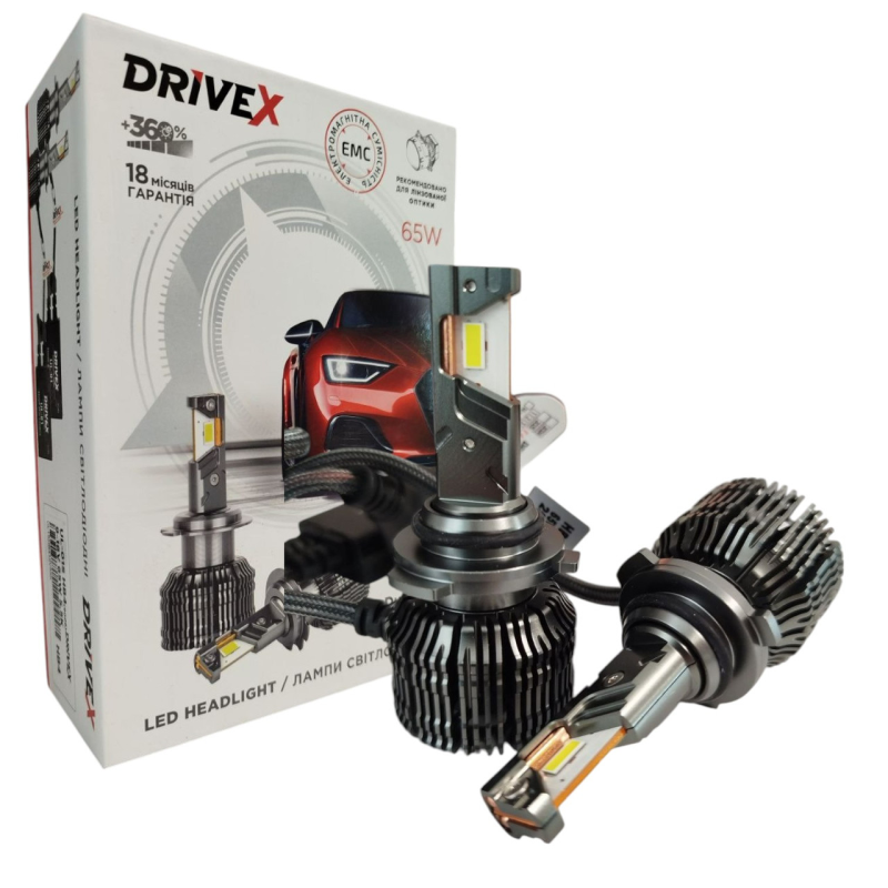 Автолампи Led HB4 (9006) Ul-01S DriveX 5500K 65W 13000Lm 9-16V