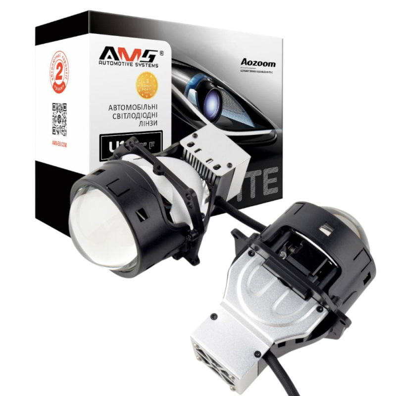 Світлодіодні лінзи Bi-LED AMS ULTIMATE S3 LASER 5500K 3.0 62/70 Вт Світлодіодні лінзи Bi-LED AMS ULTIMATE S3 LASER 5500K 3.0 62/70 Вт