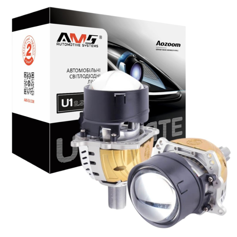 Світлодіодні лінзи Bi-LED AMS ULTIMATE U1 2.5“ 5500K 3.0 58/64 Вт Світлодіодні лінзи Bi-LED AMS ULTIMATE U1 2.5“ 5500K 3.0 58/64 Вт