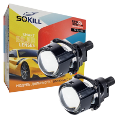 Автомобільні BI-LED лінзи Sokil SK-4R Compact 2.5“ 40/50W 6000K 9-16В
