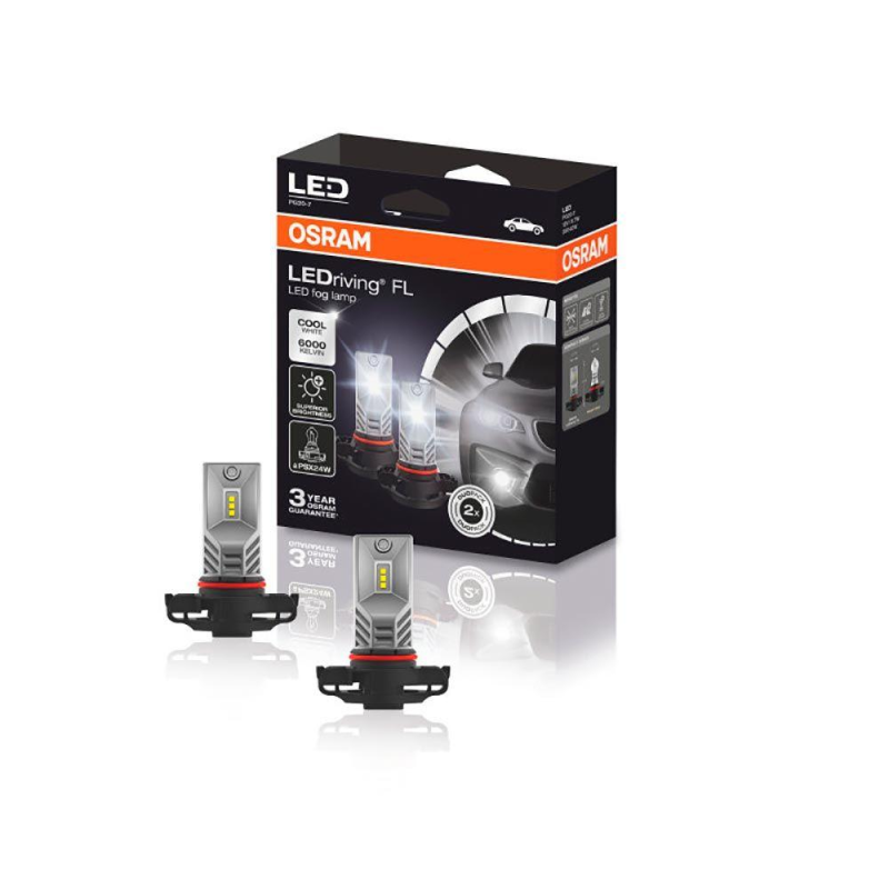 Комплект свтодиодных ламп OSRAM 2604CW PSX24W LEDriving FOG LAMP Gen2 для ВТФ