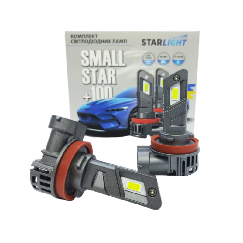 Комплект світлодіодних ламп StarLight SmallStar +100% H11 (H8/H9/H16) 5500K 12V