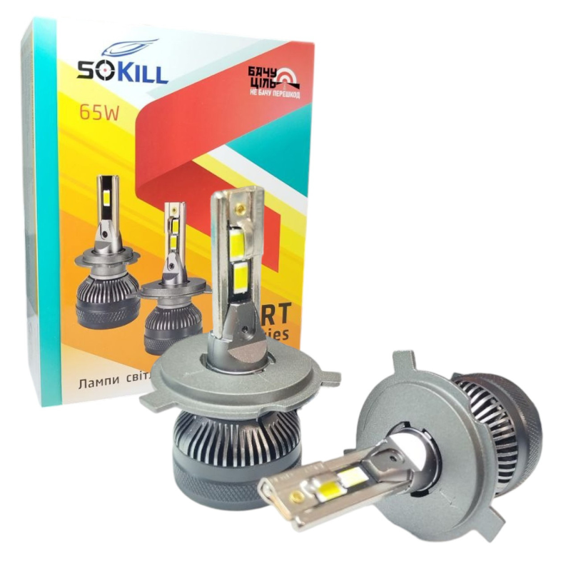 Автолампи Led H4 MG Sokill 6000K 80W 9-32В 14000Lm Canbus