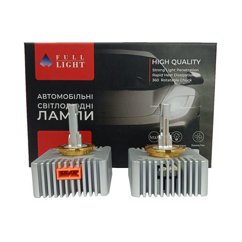 Комплект світлодіодних Led ламп Full Light A5 H3  Canbus /55Wat /6000K/ 10000 lumen/ 9-60V