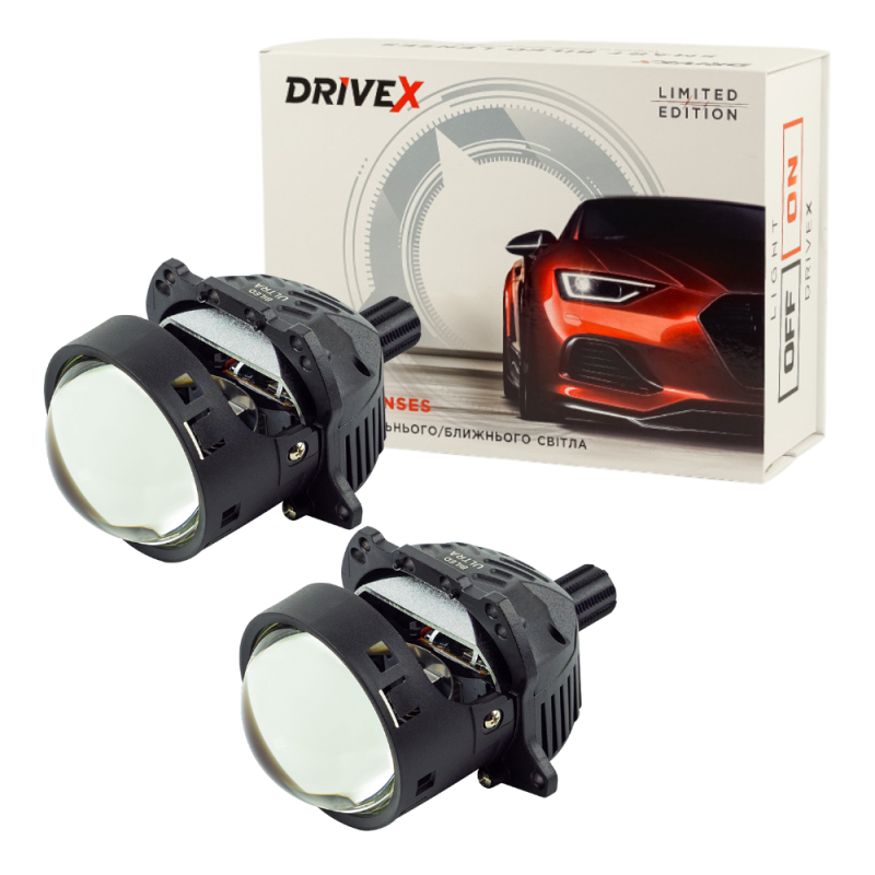 Світлодіодні Bi-LED лінзи DriveX ULtra Orig 3.0“ 6000k 65/ 78W 12v Світлодіодні Bi-LED лінзи DriveX ULtra Orig 3.0“ 6000k 65/ 78W 12v