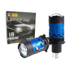 Комплект світлодіодних Bi Led міні лінз Sanvi H4 G3 mini 65W 6000K 12V 17000 Lumen