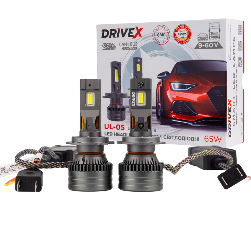 Автолампи Led H7 Ul-05 DriveX 5500 K 65 W 9-32V
